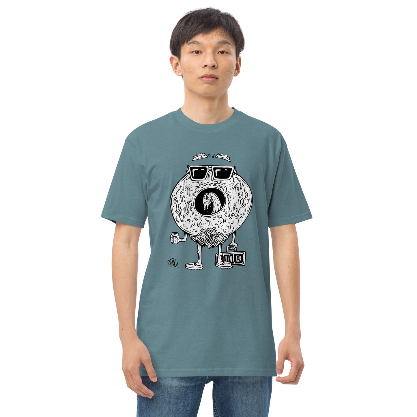 Donald Donut - Black and White T-Shirt