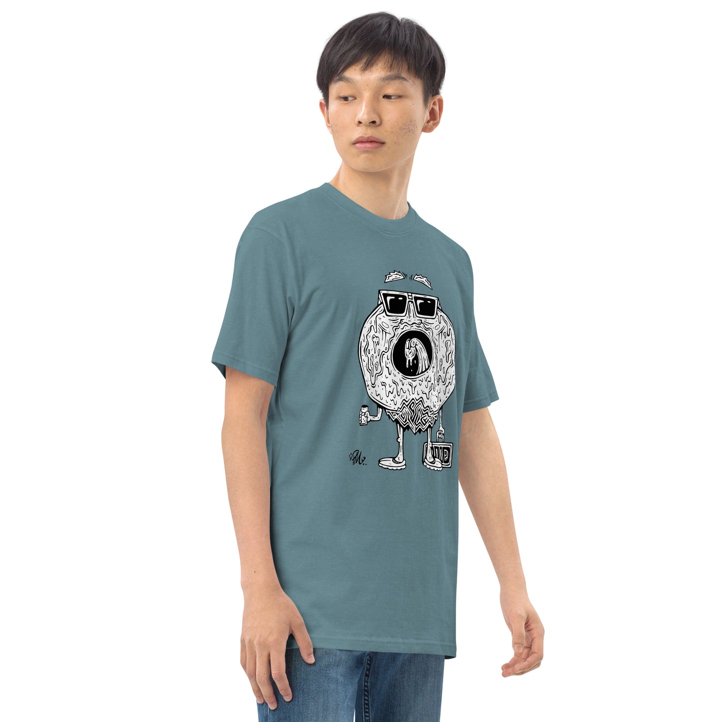 Donald Donut - Black and White T-Shirt