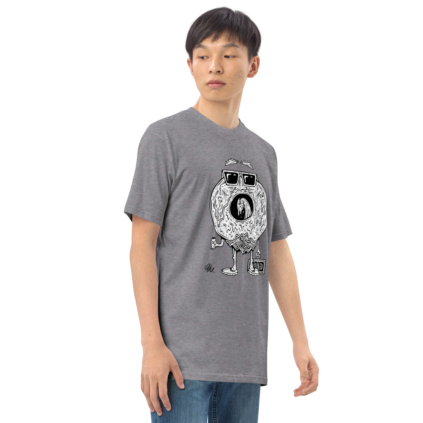Donald Donut - Black and White T-Shirt