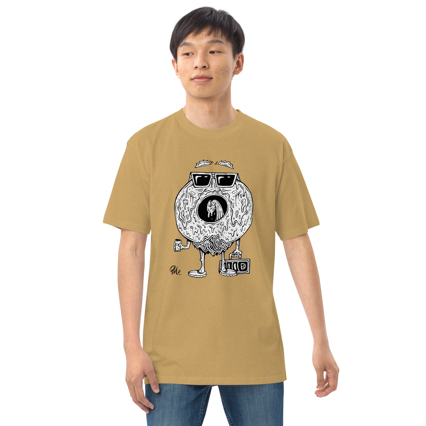 Donald Donut - Black and White T-Shirt