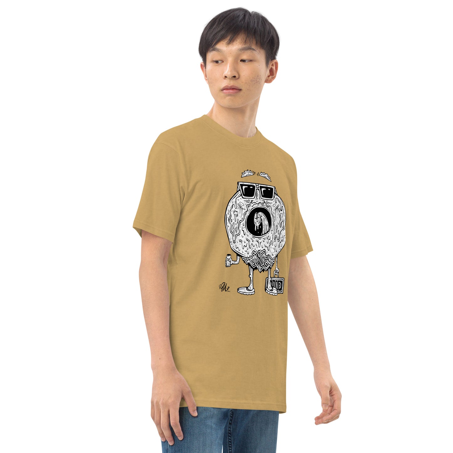 Donald Donut - Black and White T-Shirt