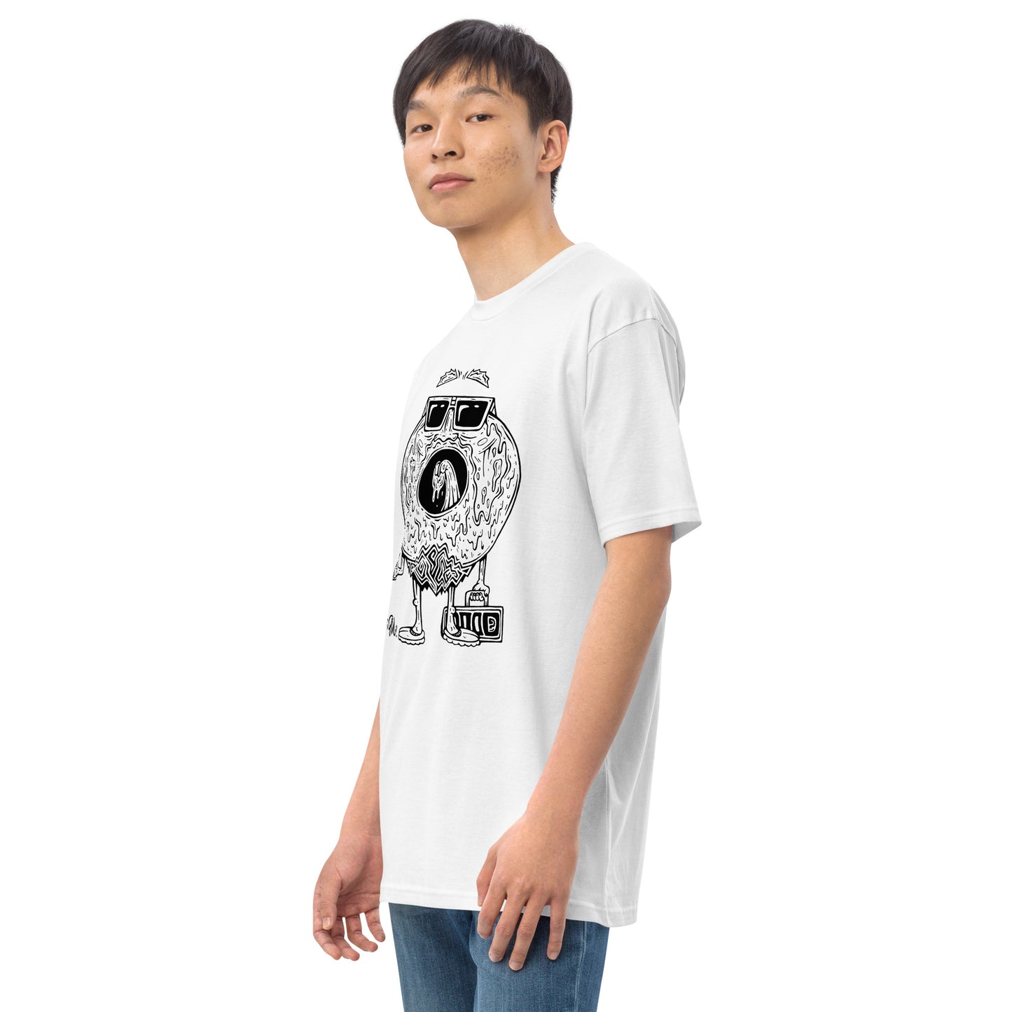 Donald Donut - Black and White T-Shirt