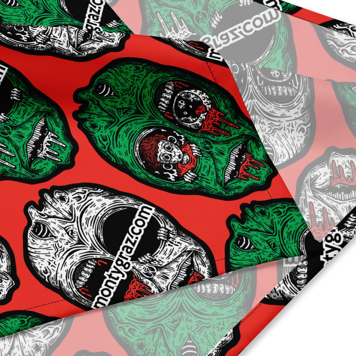 Zed Sees All Repeater Bandana - Red