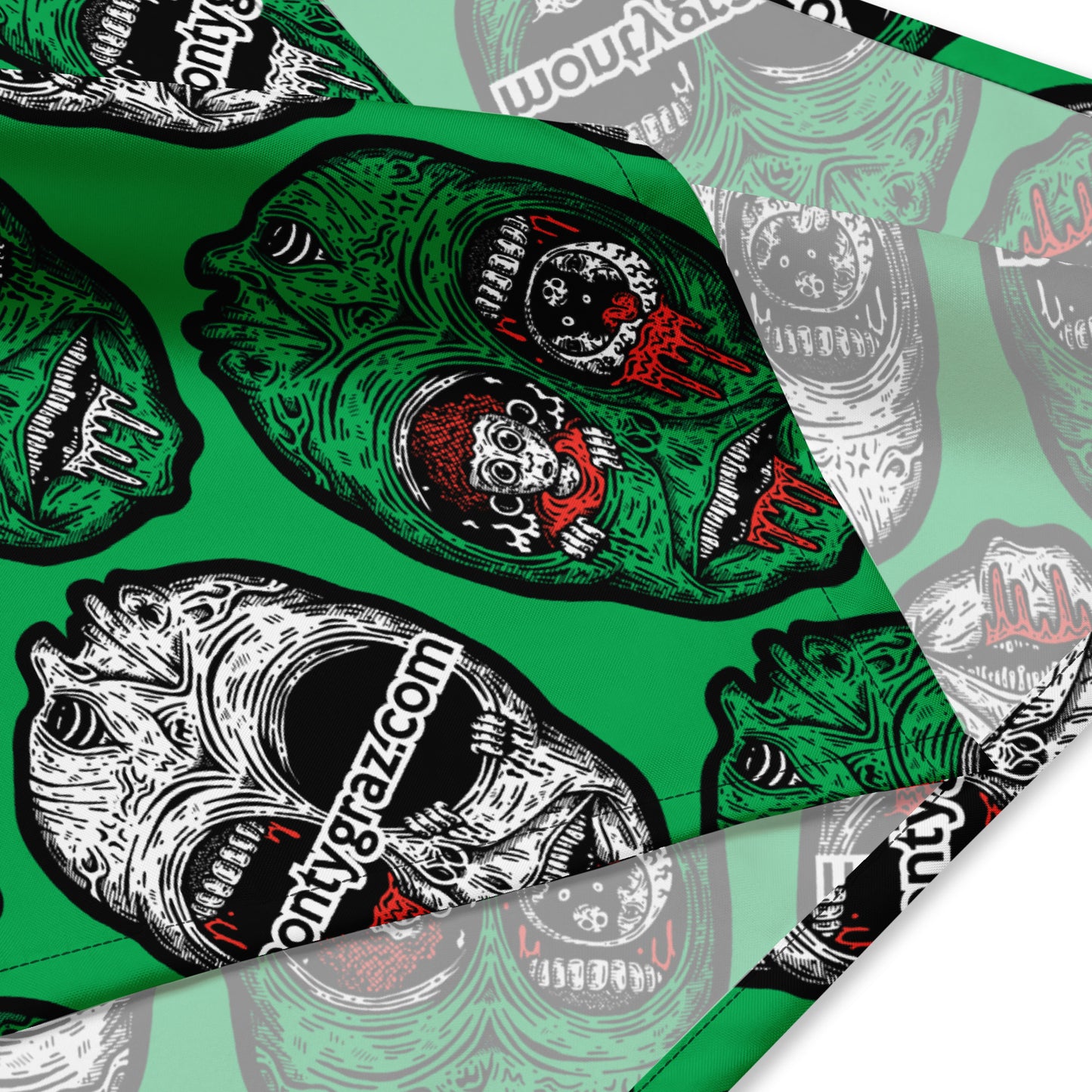 Zed Sees All Repeater Bandana - Green
